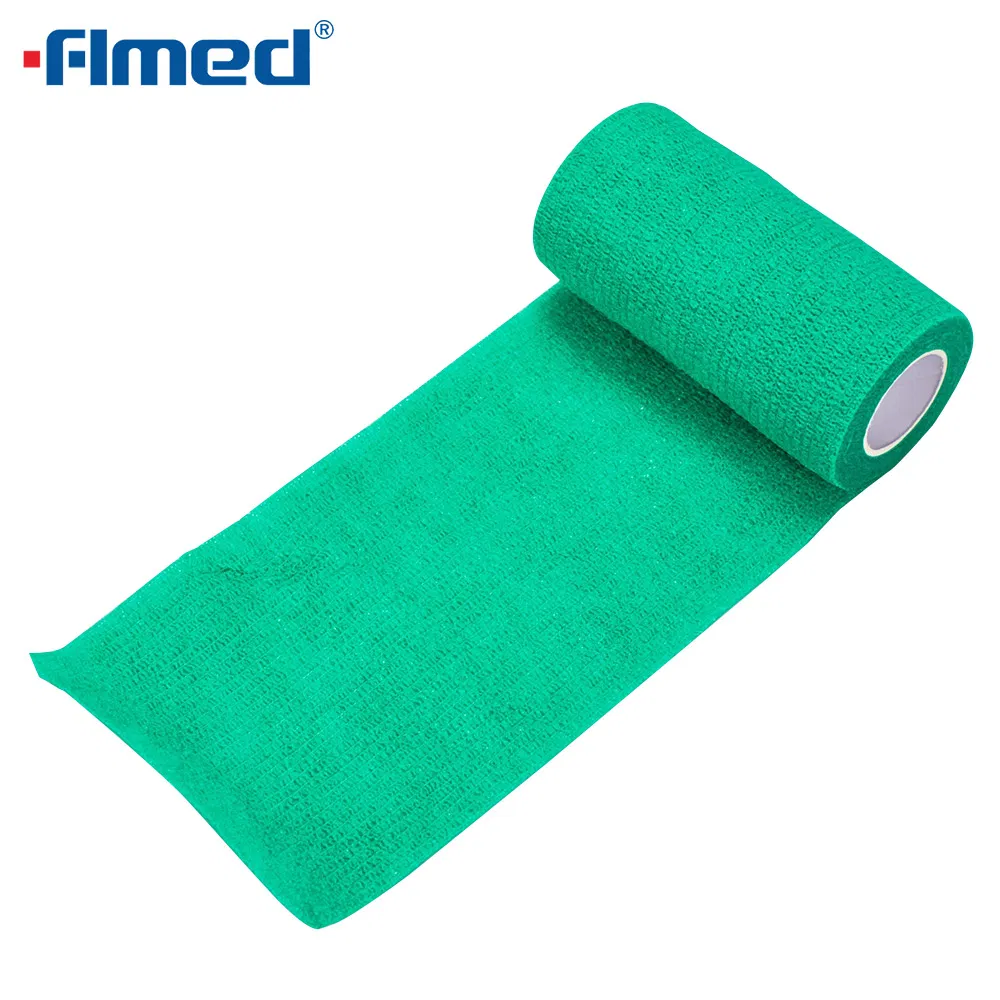 Non-Woven Adhesive Bandage Supply Extra Wide 10cm Cohesive Elastic Bandage