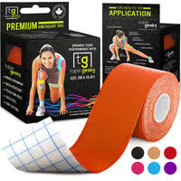 Sports Safety Therapy Muscle Physiotherapy Orthopedics Support Cotton Blue Color Kinesiology Tape