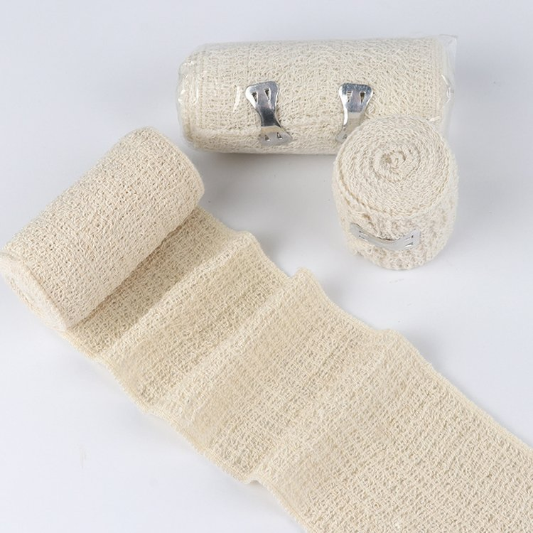 First Aid Medical Disposable Cotton Gauze Self Adhesive PBT Elastic Cohesive Crepe Bandage