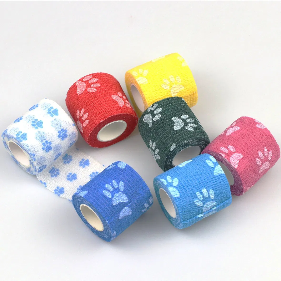 Custom /OEM/ODM Medical Cohesive Colorful Elastic Vet Compression Self Adhesive Non Woven /Cotton/Nonwoven Bandage for Hurt Leg/Arm/Finger/Foot/Sport Protection