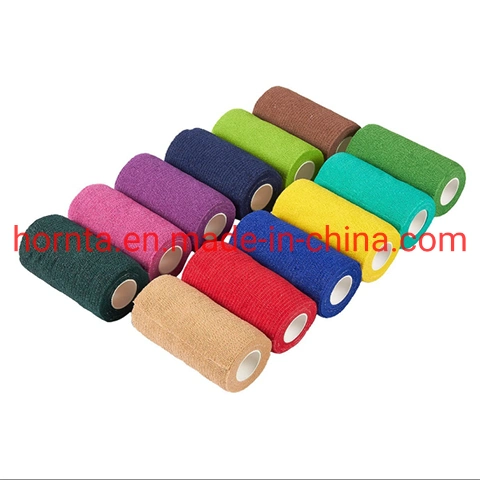 Vet Wrap Compression Self-Adhesive Elastic Cohesive Bandage for Farm