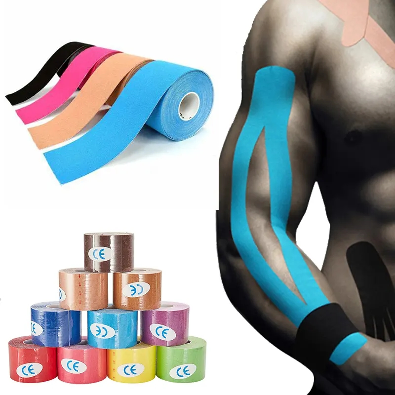Original Water-Resistant Kinesiology Tape with Logo Immediate Pain Relief Latex Free K Tape Roll