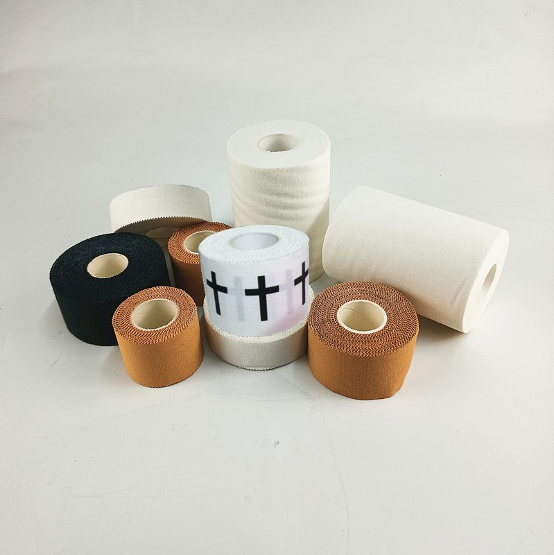 3.8cm 13.7m Rayon Rigid Athletic Tape Hypoallergenic Thicken Strength Adhesion Medical Strapping Custom Logo