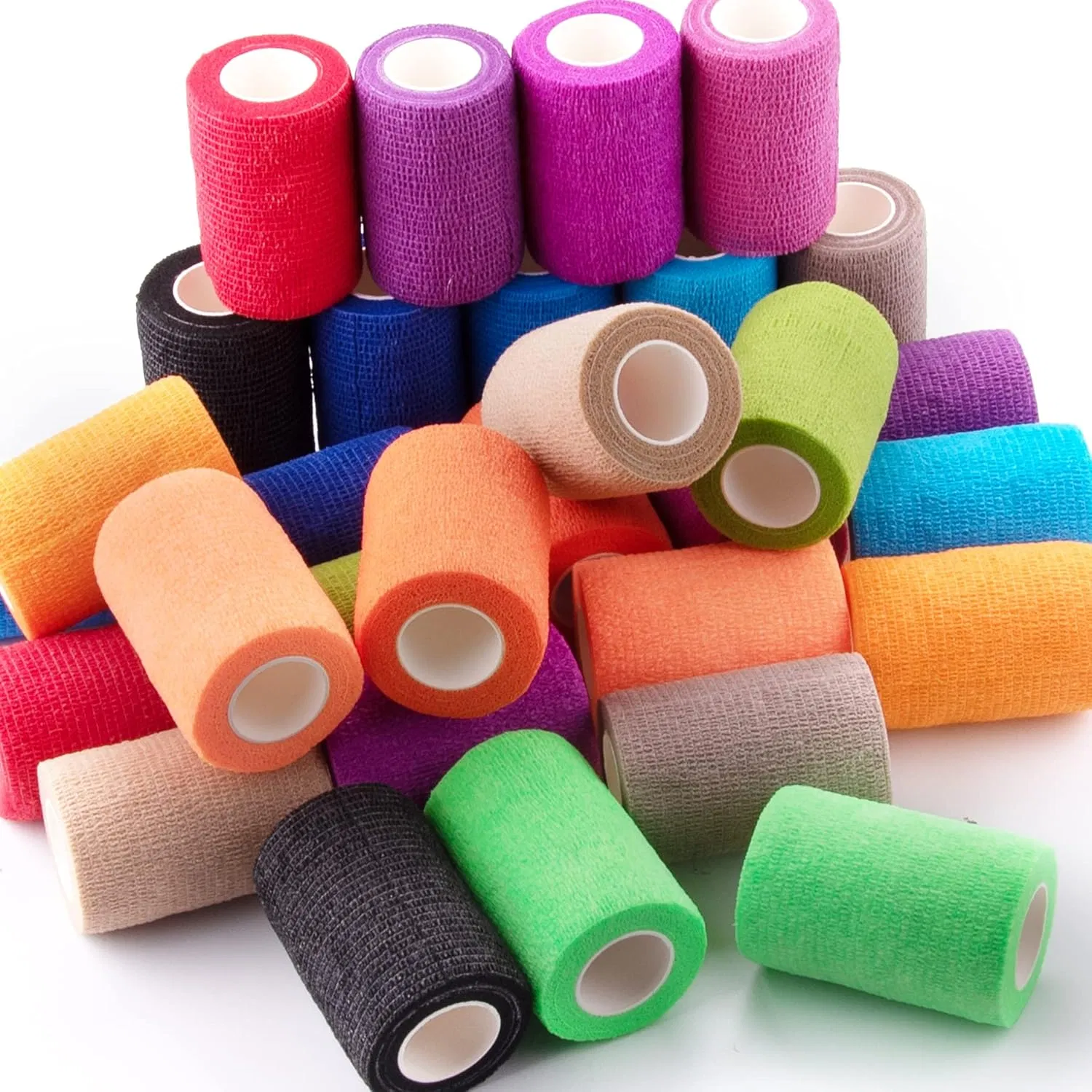 3 Inch X 5 Yards Medical Grade Self Adherent Bandage Wrap Cohesive Medical Tape with Latex-Free for Vet, First Aid, Tattoo