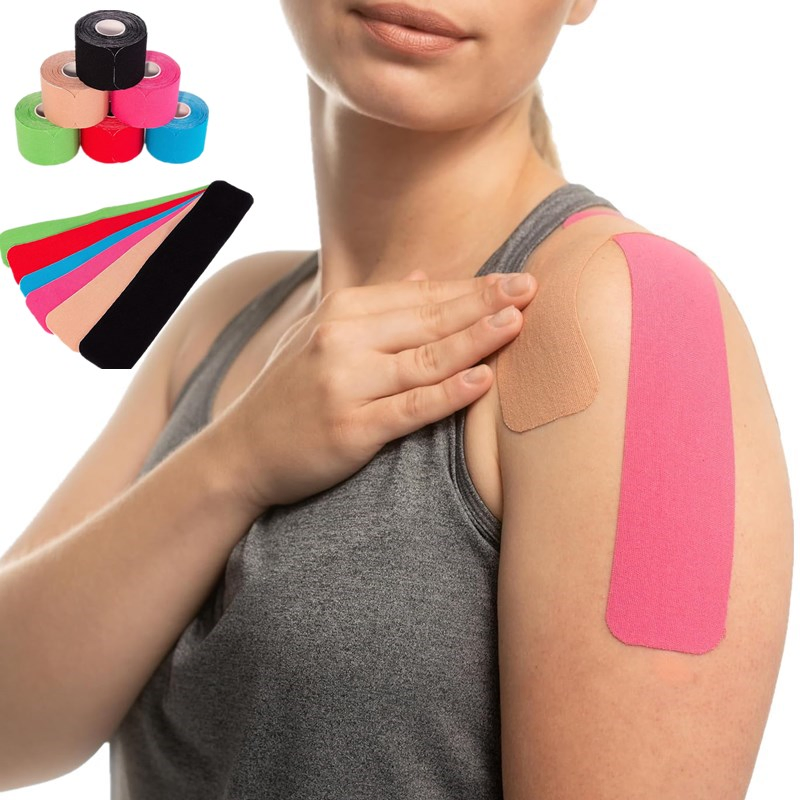 Waterproof Cotton Kinesiology Sports Tape 5cmx5m Size for Athletes and Fitness Enthusiasts