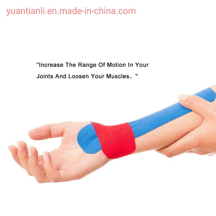 1.5''x16.4FT OEM Custom Logo Printing Pre-Cut Regular Sports Muscle Kinesiology Tape for Sport and Physiotherapy