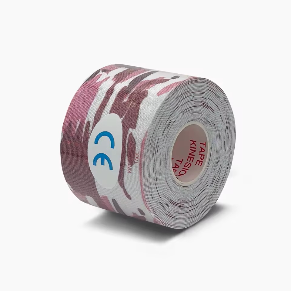 OEM/ODM Camo Print Kinesiology Sports Muscle Tape with Water Resistant