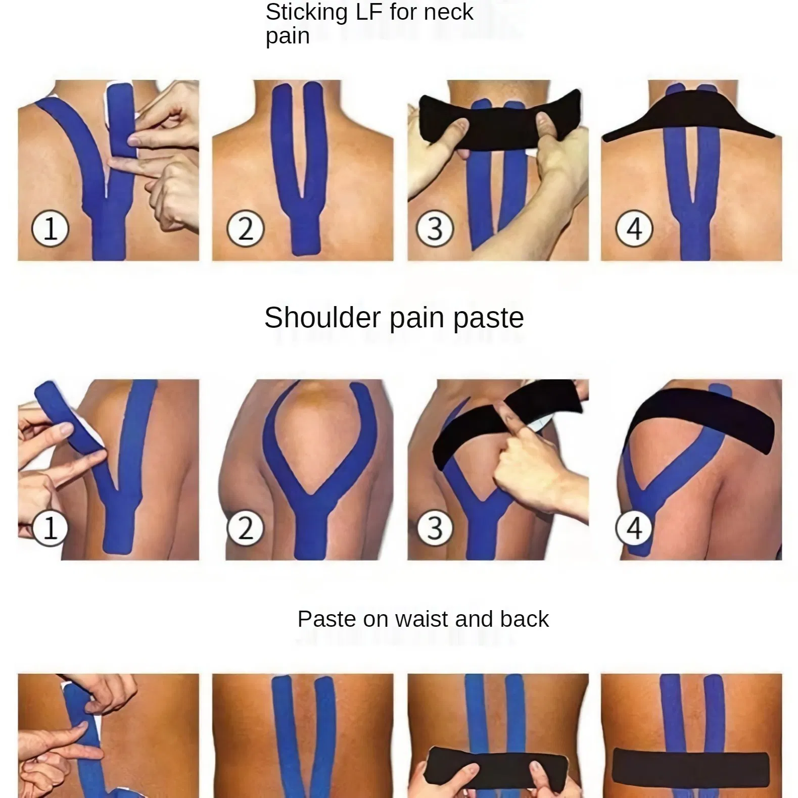 Athletic Muscle Sports Protection Kinesiology Therapeutic Kt Tape Quality Non Latex Safe Kinesiology Pre Cut K Tape Precut Strips