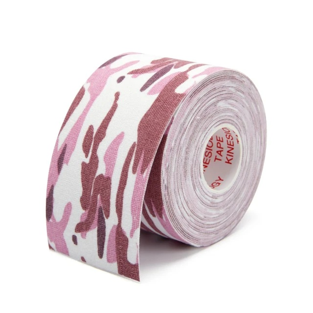 OEM/ODM Camo Print Kinesiology Sports Muscle Tape with Water Resistant