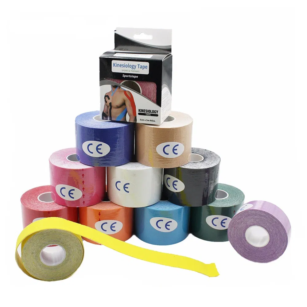 2-Inch Orange Sports Tape Cotton Kinesiology Athletic Tape 5cm Wide Kinesiology Tape