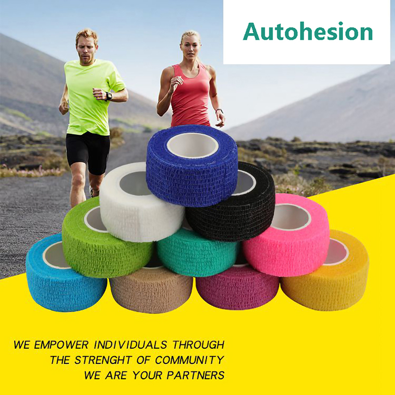 Customized High Elastic Self Adhesive Sport Cohesive Bandage with FDA CE