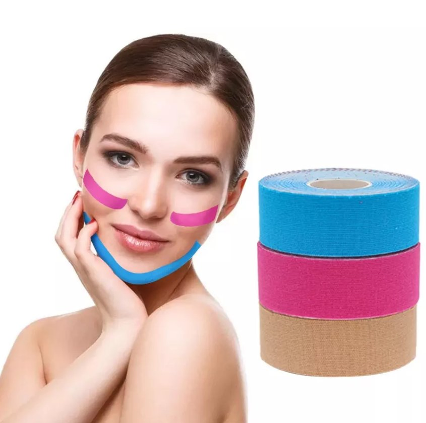 Breathable Cotton Face Protection Strips Kinesiology Tape for Face