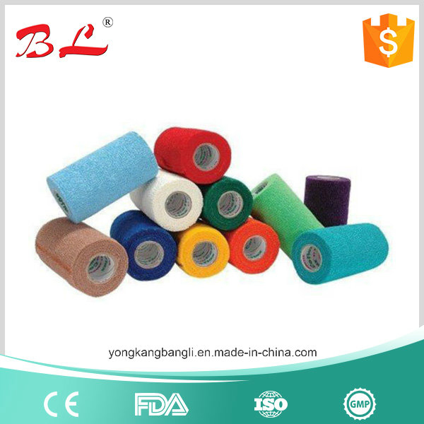 Latex Free Non Woven Cohesive Elastic Bandage Sport Wrap Bandage