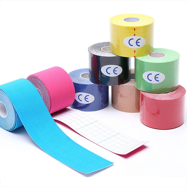 3 Rolls 10" 5cm X 5m Kinesiology Tape Cotton Precut Kt Muscle Strain Injury Support Physio Therapeutic Elastic Sports Roll