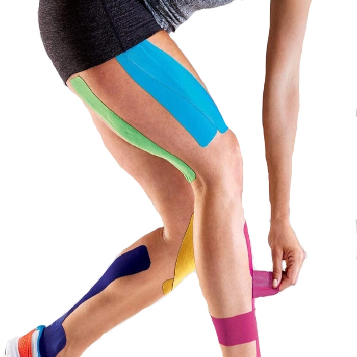 Pre-Cut Cotton Kinesiology Sports Tape Therapeutic Muscle Pain Relief Kinesiology Tape Waterproof Multi Colors Athletic Kinesiology Tape