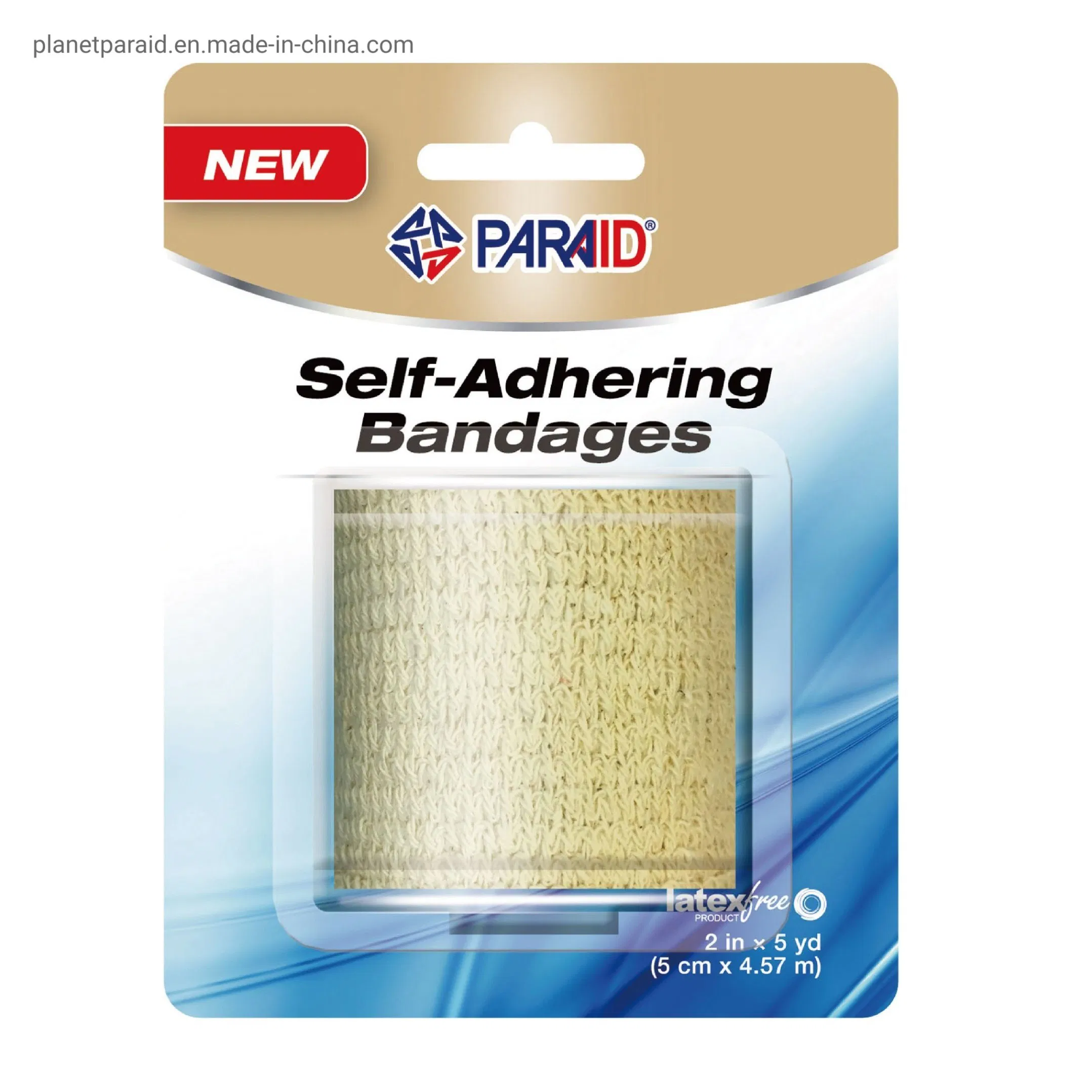 Colored Elastic Cohesive Nonwoven Latex Free 5cm*4.57m Self-Adhering Bandage for Adult