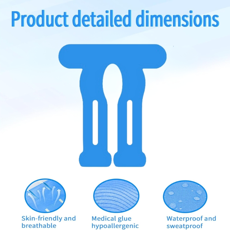 Custom Waterproof Cotton Printed Pre-Cut Kinesiology Tape Patches for Knees