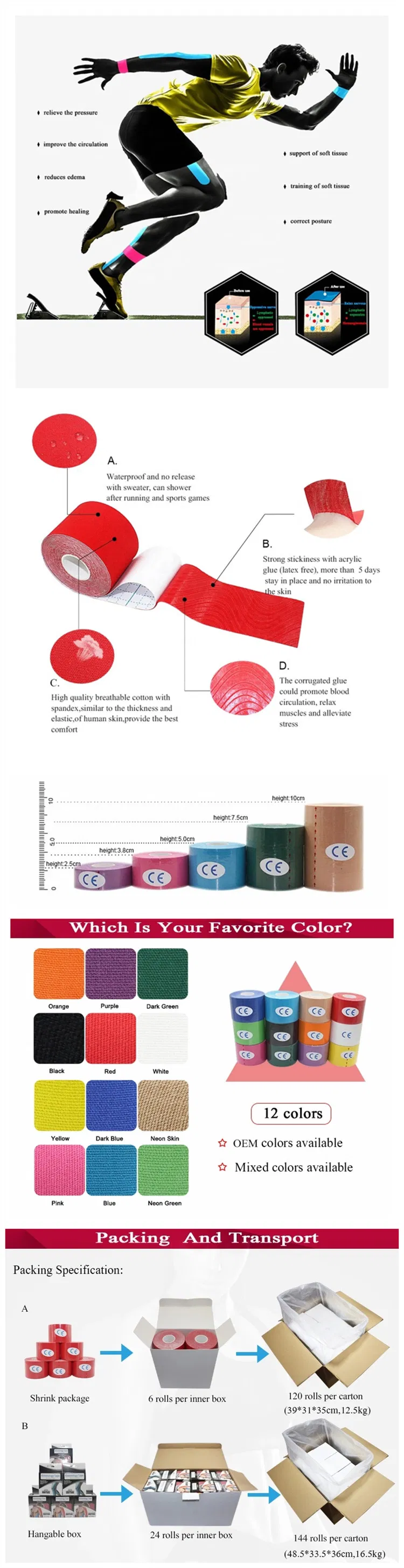 Kinesiology Tape Detail 1