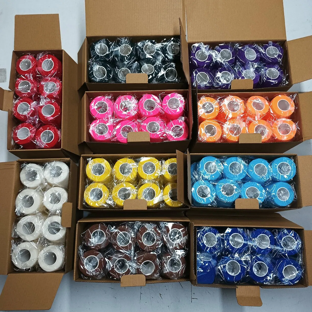 Elastic Tape Cohesive Athletic Bandage Self-Adhesive Football Grip Sock Sports Tape Soft Breathable Hand Guard Protective