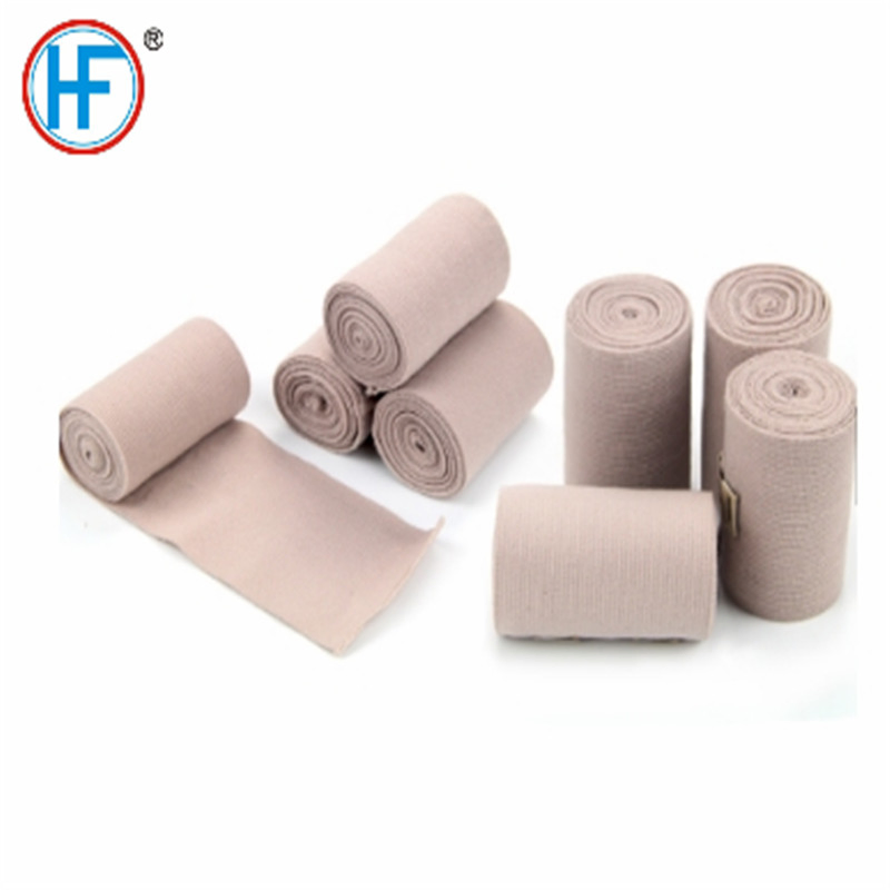 Medical Rubber Compressed Gauze First Aid PBT Cohesive Skin High Elastic Crepe Bandage with OEM