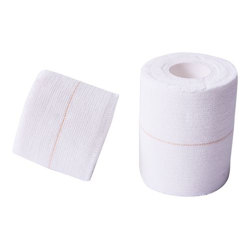 Cotton Elastic Adhesive Bandage Eab White Color with Red Line Size 2"/3"/4"X 5 Yards 1 Roll/Polybag Horse Bandage Heavy Elastic Bandages