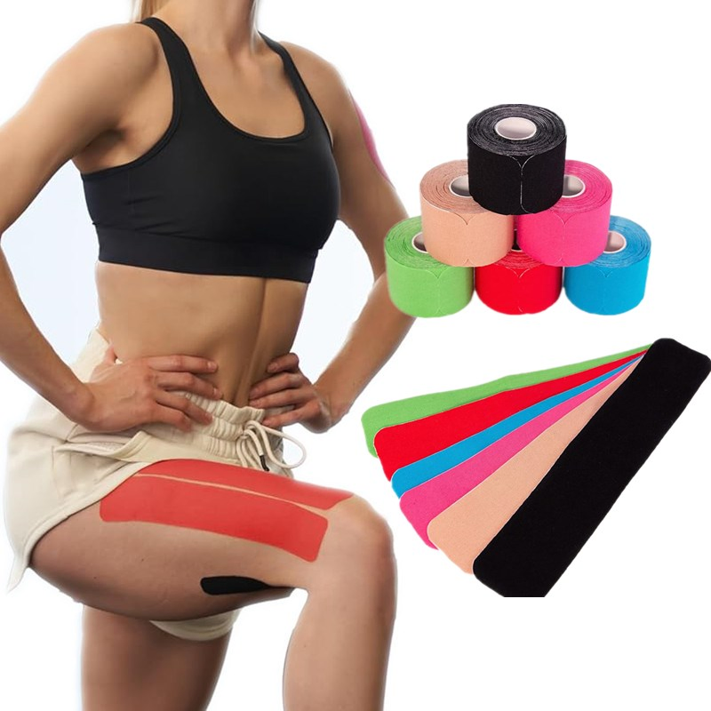 Waterproof Cotton Kinesiology Sports Tape 5cmx5m Size for Athletes and Fitness Enthusiasts