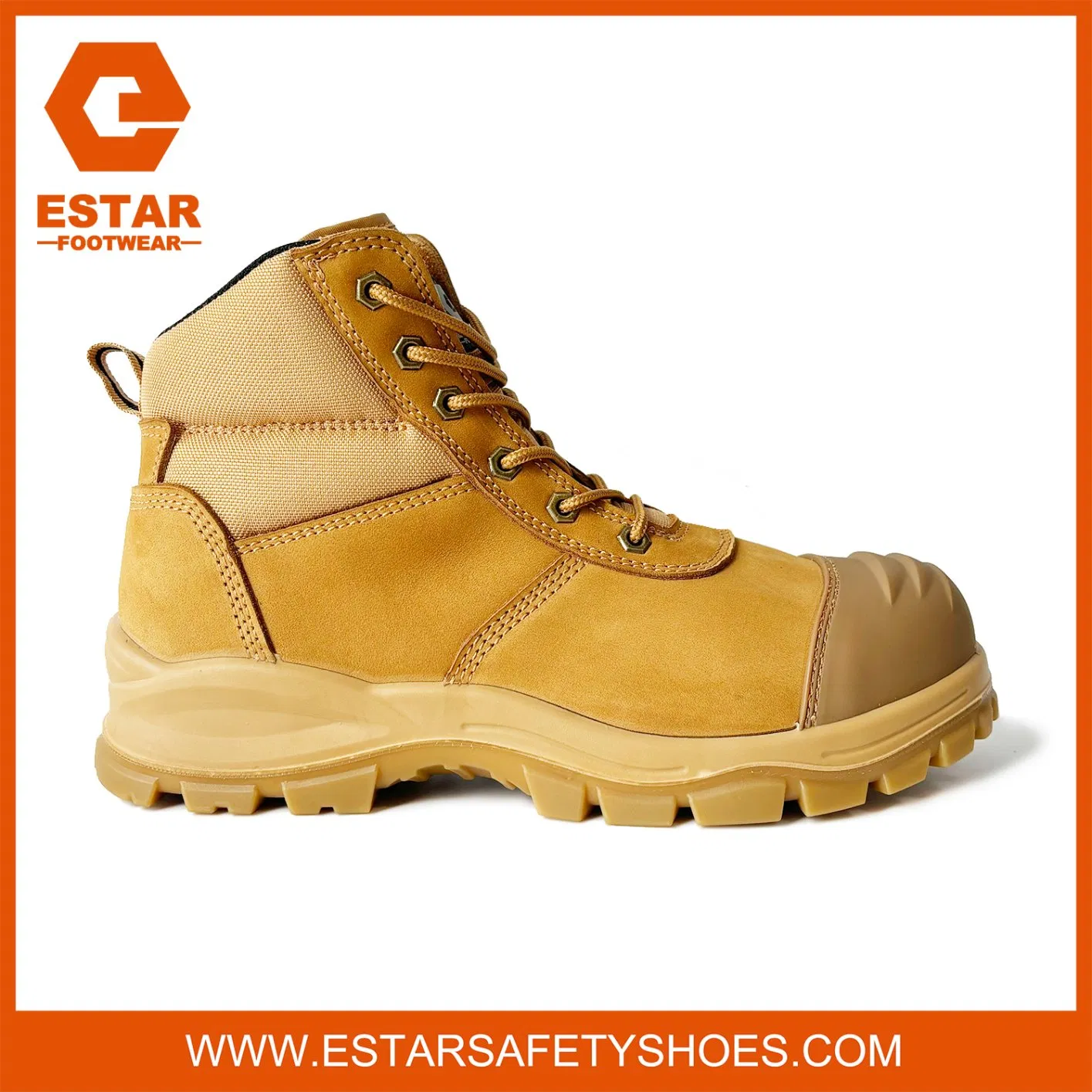 Wide Fitting Safety Shoes Heavy Duty Zip Sided Ankle Safety Boots