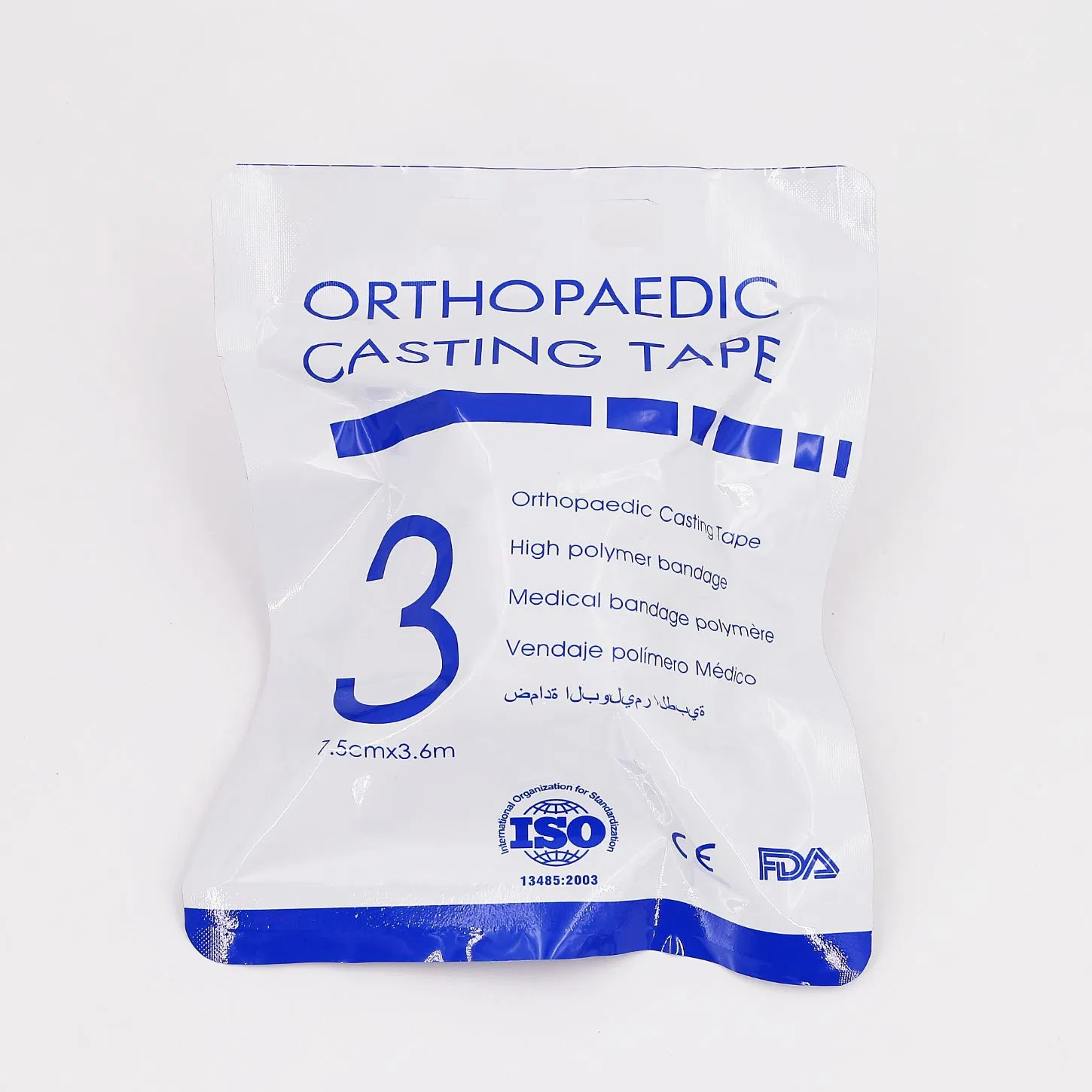 Medmount Medical Latex Free Sterile Waterproof Breathable Cohesive High Polymer Polyester Fiber Glass Fiberglass Orthopedic Casting Tape Plaster Bandage with CE