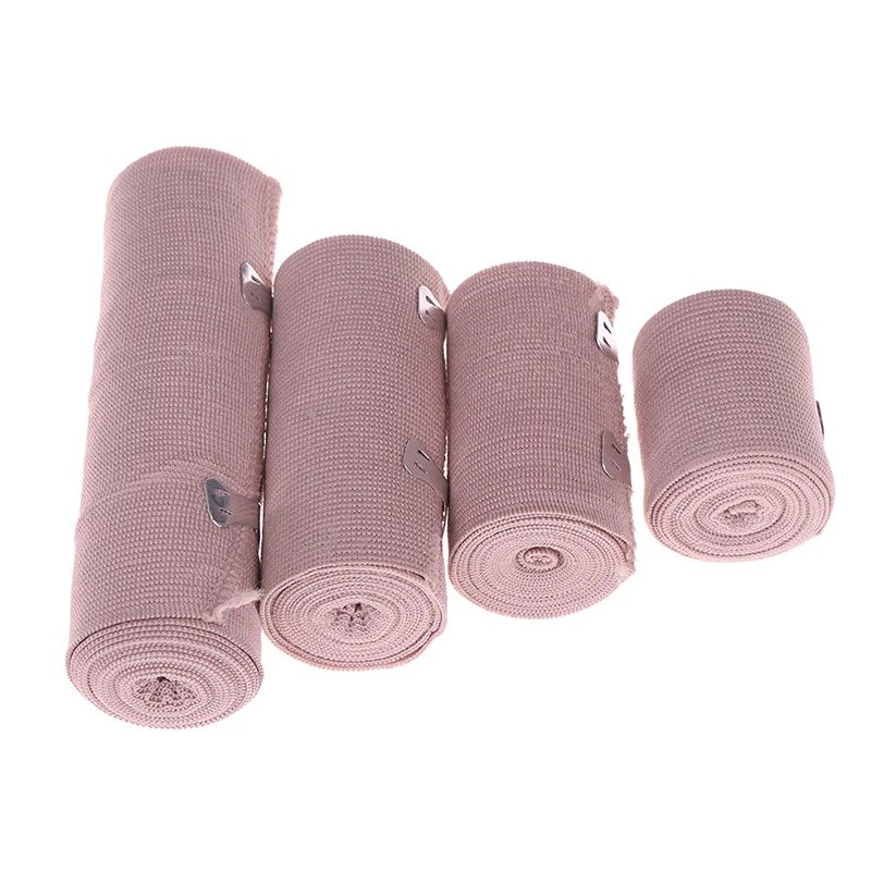 Custom Logo High Elastic Compression Bandage Medical Tape Rubber High Elastic Bandage