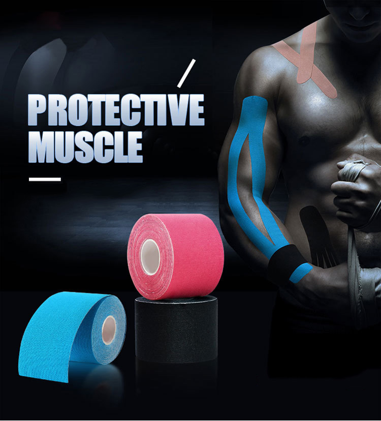 Wholesale 5cm*5m Waterproof Original Elastic Therapeutic Athletic Tape Kinesiology Sports Muscle Tape