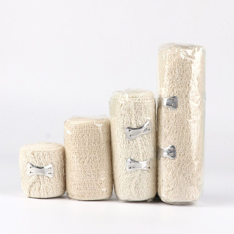 First Aid Medical Disposable Cotton Gauze Self Adhesive PBT Elastic Cohesive Crepe Bandage