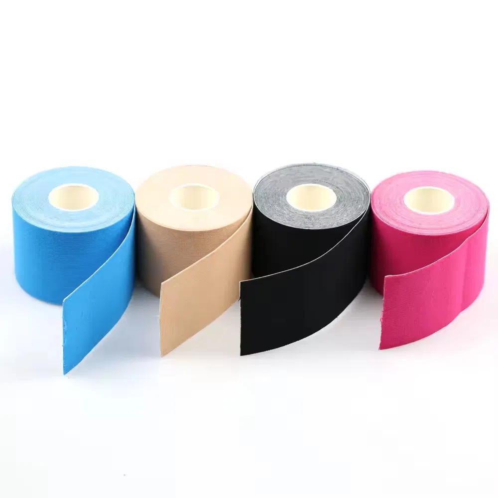 Wholesale Sweatproof Waterproof Kinesiology Tape 5cmx5m for Face and Ankles
