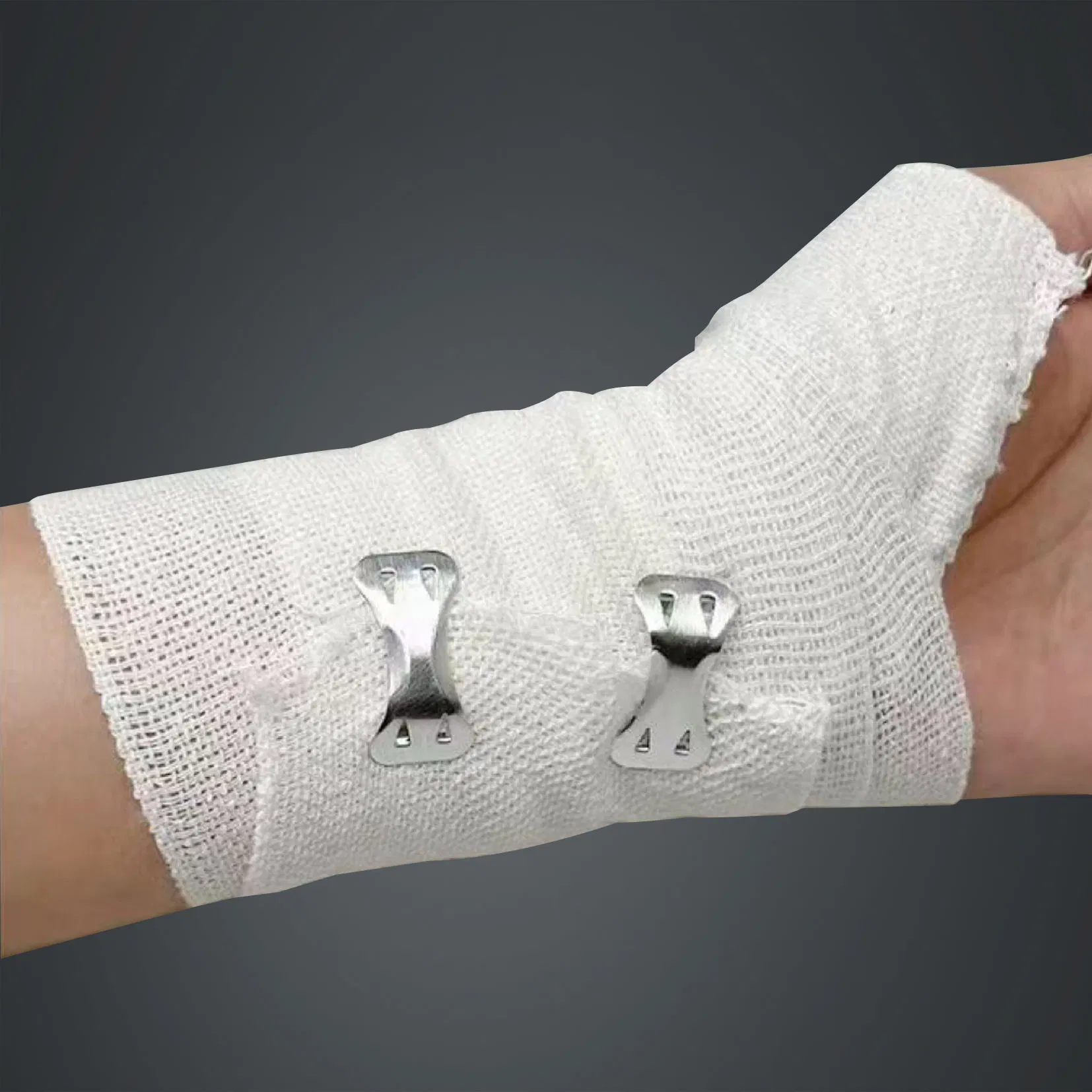 Medical Supply Cotton Polyester High Elastic Bandage Non Adhesive Bandage for Sports Protection