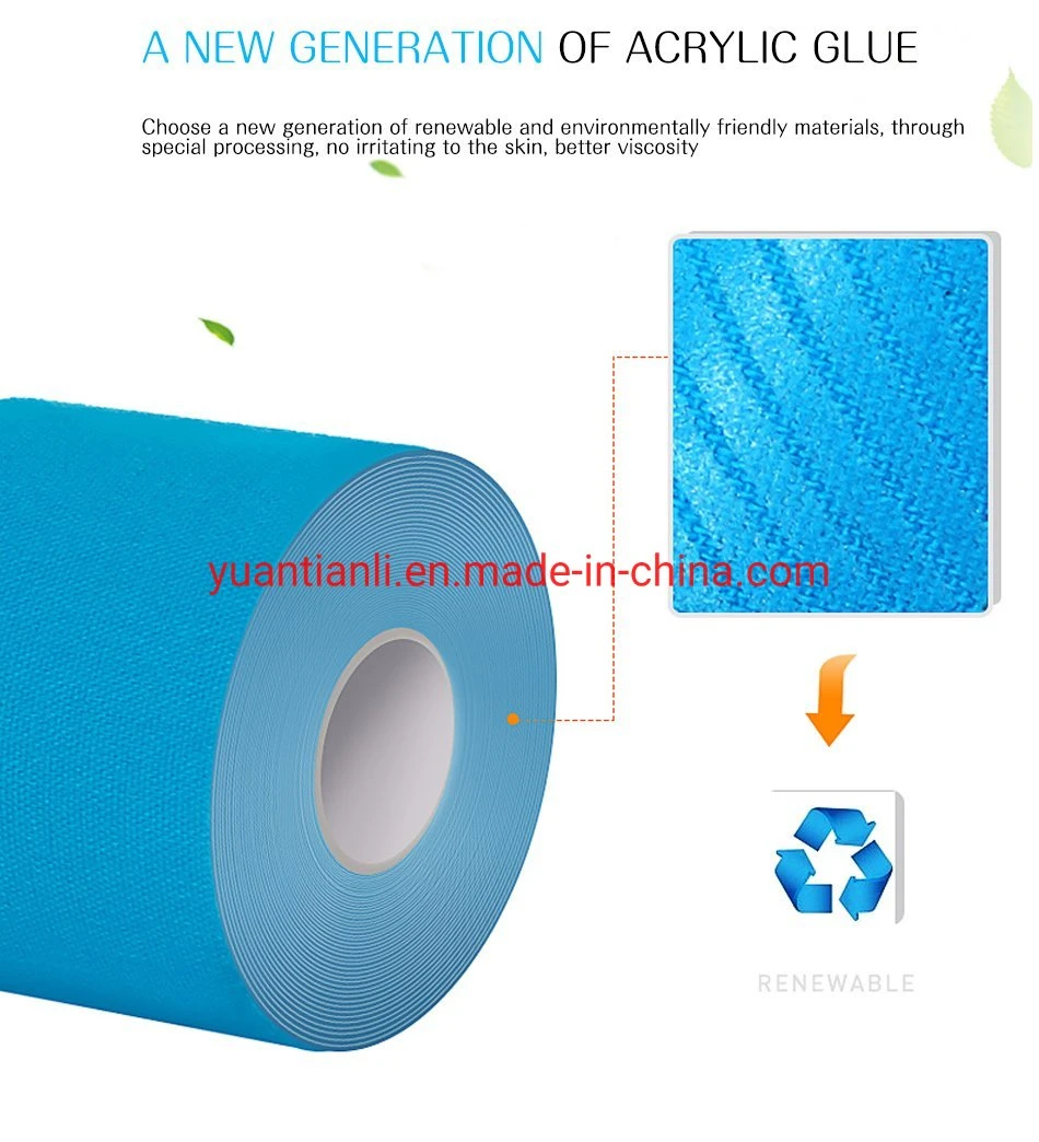 Breathable Waterproof Cotton Elastic High Performance Therapy Muscle Athletic Kinesiology Sports Tape