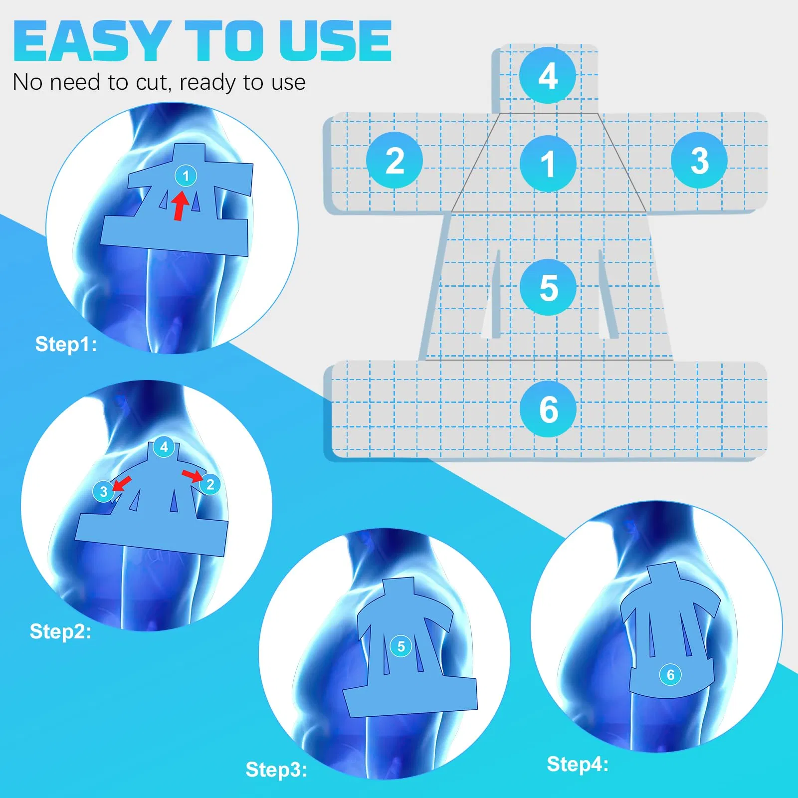 Custom Printed Breathable Athletic Kinesiology Tape Elastic Sports Kt Tape