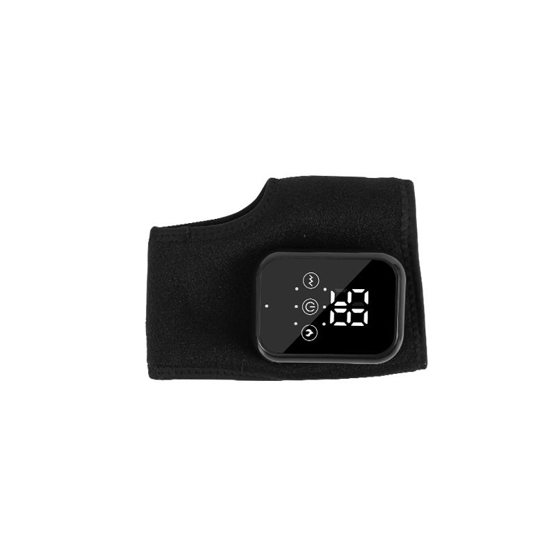 Portable USB Rechargeable Heated Ankle Massager - Hot Compress Vibration Brace Wrap Warmer