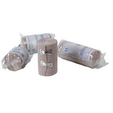 CE Approved High Elastic Cohesive Elastic Bandage Skin Color Cotton Crepe Bandage for Hospitals Medical Crepe Bandage