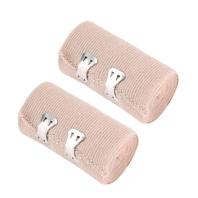 High Elastic Cotton Compressed Crepe Cohesive Adhesive Bandage