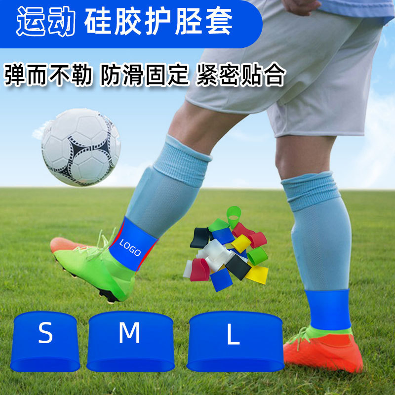 Soccer Shin Guard Strap Anti Slip Sports Football Legging Shin Fixed Lightweight Ankle Guards Straps for Kicking Ball Running