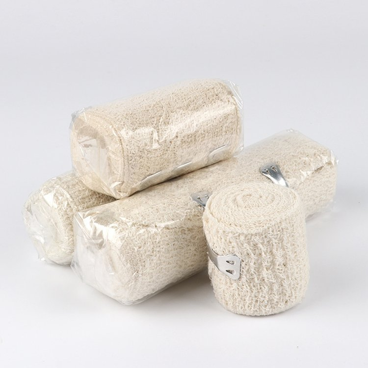First Aid Medical Disposable Cotton Gauze Self Adhesive PBT Elastic Cohesive Crepe Bandage