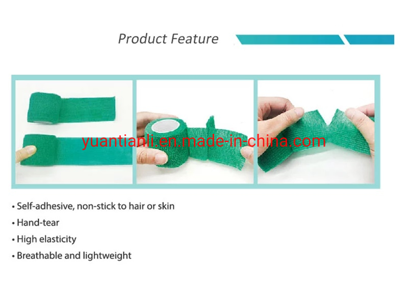 Best Selling Non-Woven Self Adhesive High Elastic Cohesive Bandage