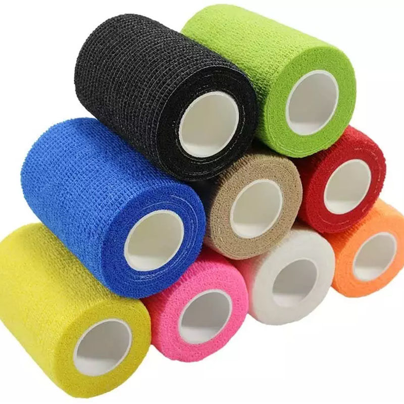 High Elasticity Medical Adhesive Disposable Wrap Breathable Self Cohesive Bandage