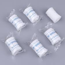 PBT Self Fixing Bandages - Elastic Cohesive Bandages, Self-Fixing and Easy Application - Hypoallergic and Latex Free (4cm X 4m)