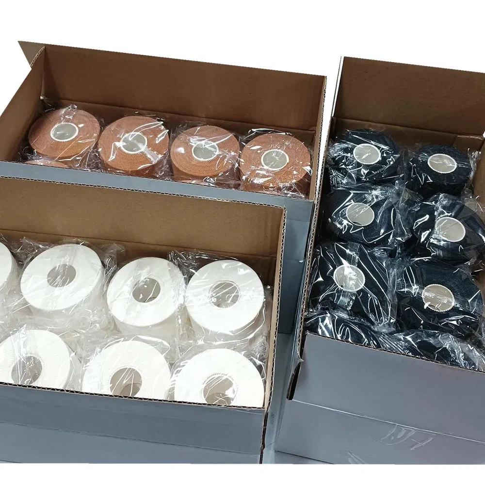 3.8cm 13.7m Rayon Rigid Athletic Tape Hypoallergenic Thicken Strength Adhesion Medical Strapping Custom Logo