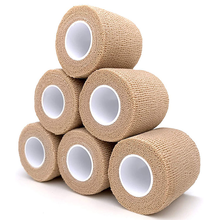 Latex Free High Quality Flexible Vet Wrap Non -Woven Cotton Cohesive Bandage