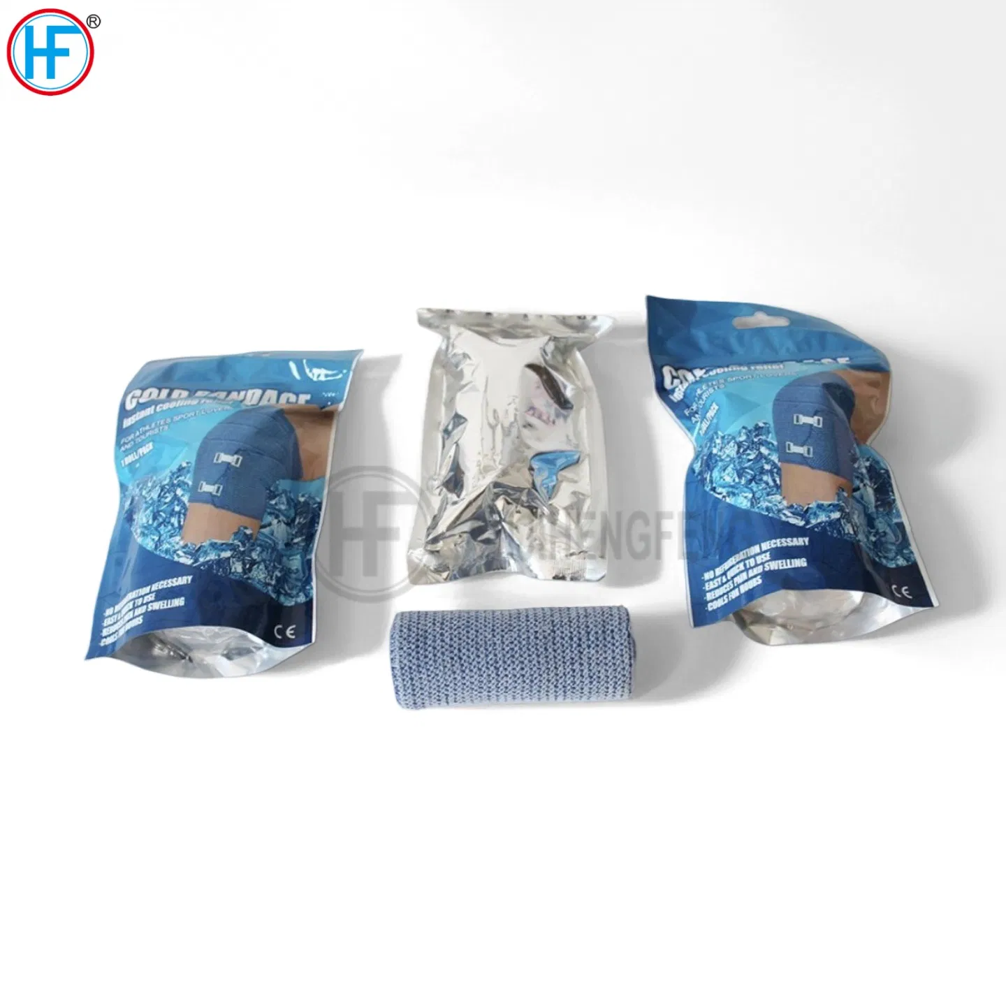 Mdr CE Hf E017.5cmx4m Popular Fastcare Relief Pain Compression Elastic Sport Ice Bandage