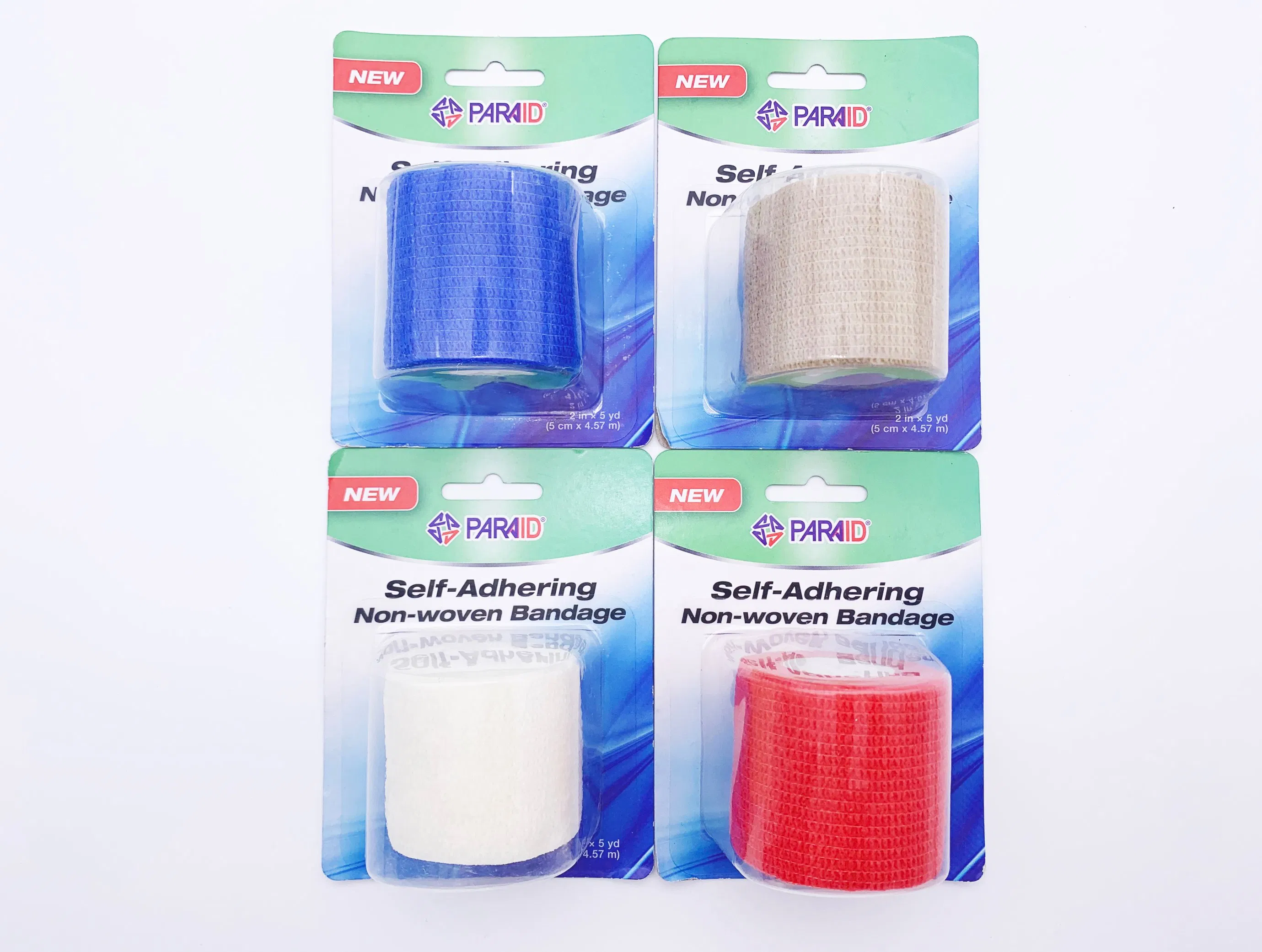 Custom Medical 5cm*4.5m First Aid Self Adhesive Nonwoven Elastic Cohesive Bandage