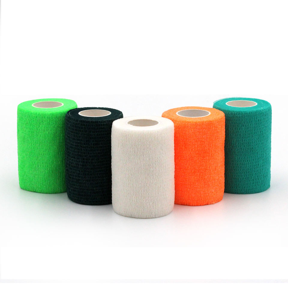 Latex Free High Quality Flexible Vet Wrap Non -Woven Cotton Cohesive Bandage