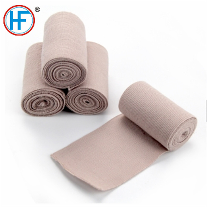 Medical Rubber Compressed Gauze First Aid PBT Cohesive Skin High Elastic Crepe Bandage with OEM