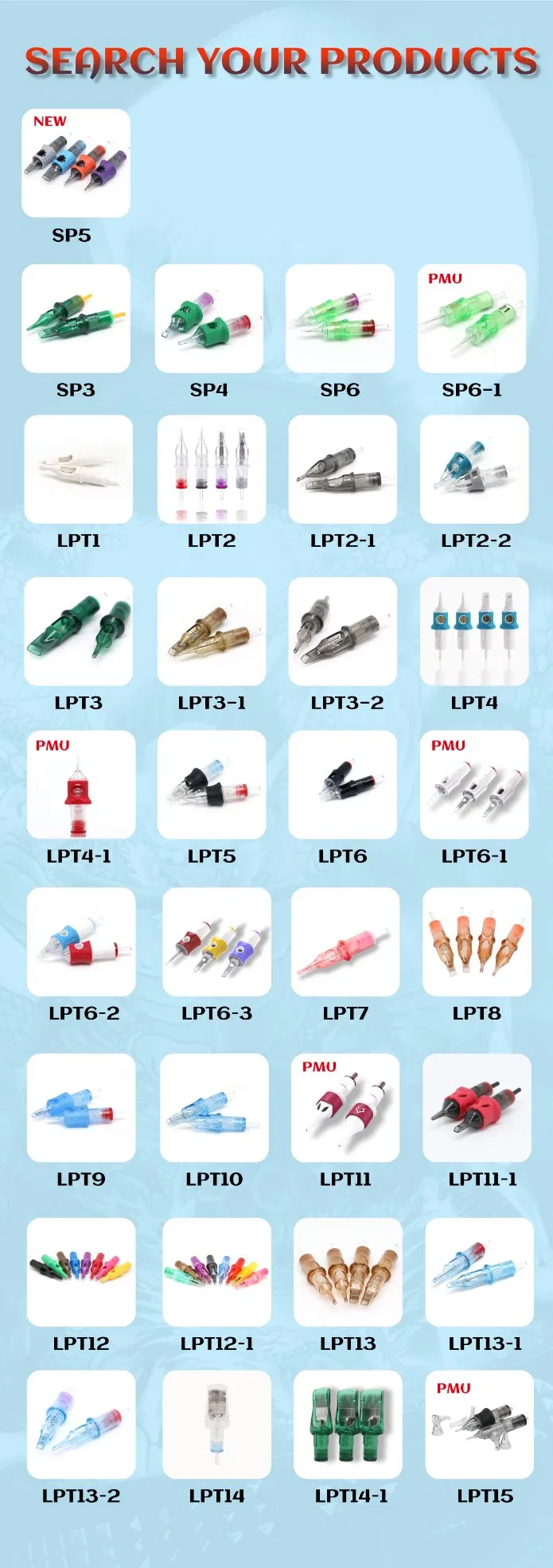 Tattoo Needles Range